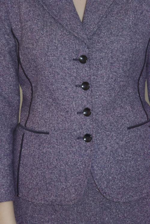 025GSV-Work-Purple-Wool blend-Tweed-Skirt and Jacket Image