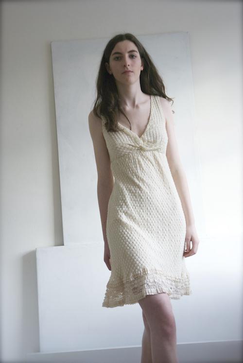 025GSV-Dress Collection-Cream-Dress-Bobble-panel overlay  Image