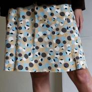 008GSV-FUN- Sahari-Beige -Skirt -Mint Green -Brown and cream -Spots Image