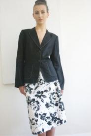 Planet Black size 10 Jacket - Linen  Black and white Collection 003GSV Image