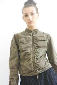 Alibi - Jacket - Size 12 -  Military - Kharki - Green - Bomber Jacket - Military - GLAM shop - Vintage - 006GSV                               Image