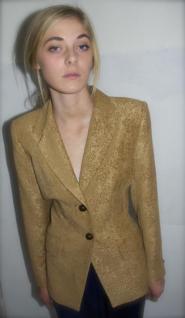 Jacket - Size 10 - Jacket - Gold coloured - Tapestry pattern - GLAM shop Vintage Classic - Collection  014GSV Image