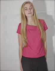 Alex and Co  - Label - Ladies - Top - Size 14 - Pink - Fuchsia Pink -  GLAM shop Vintage  -  Work Collection 011GSV Image