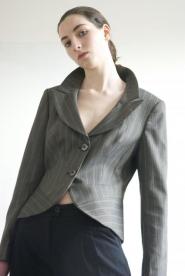 021GSV-Classic- Next -Grey -Narrow Stripe-jacket  Image